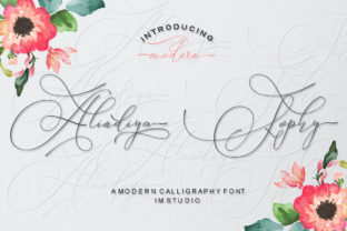 Alindiya Sophy Font: Handcrafted Script for Makers