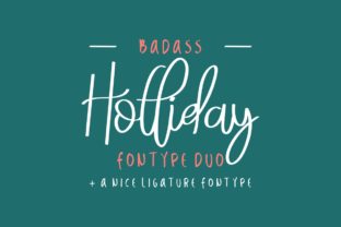 Badass Holliday Duo: A Festive Font for Editorial Design