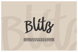 Blitz Font: Fresh Handwritten Style for Editorial Design