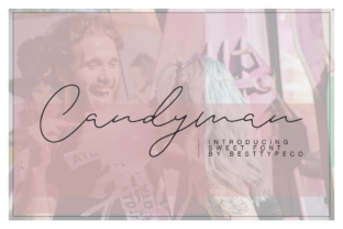 Candyman Font: Bold Script for Editorial Design
