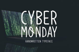 Cyber Monday Font: A Handwritten Typeface for Campaigns