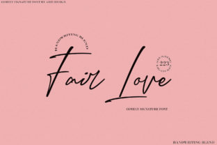 Discover Fair Love: A Smooth and Stylish Script Font