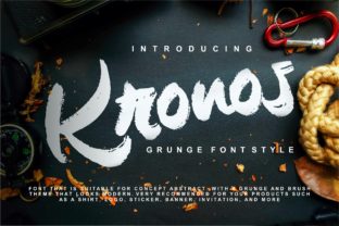 Discover Kronos: A Bold Grunge Font for Creative Branding