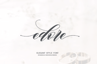 Edore: A Script Font with Elegance and Edge