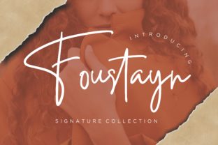 Foustayn Font: Elegant Script for Handmade Products