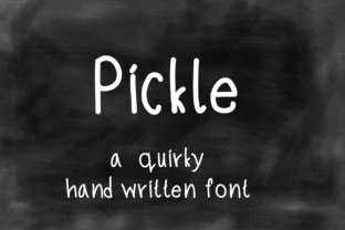 Pickle: A Quirky Handwritten Font for Crafters and Creators