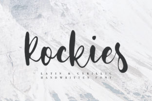 Rockies Font: A Sweet Script Typeface for Editorial Design