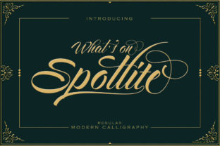 Spotlite Font: Elegant Script for Handmade Products