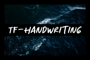 TF Handwriting Font: Authentic Ballpoint Style for Makers