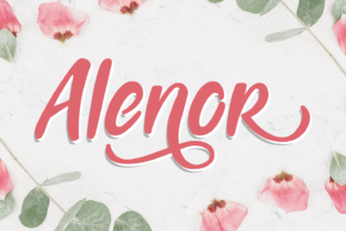 Transform Your Brand with Alenor: A Sweet and Romantic Script Font